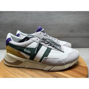 Gola White and Green Athletic Shoes